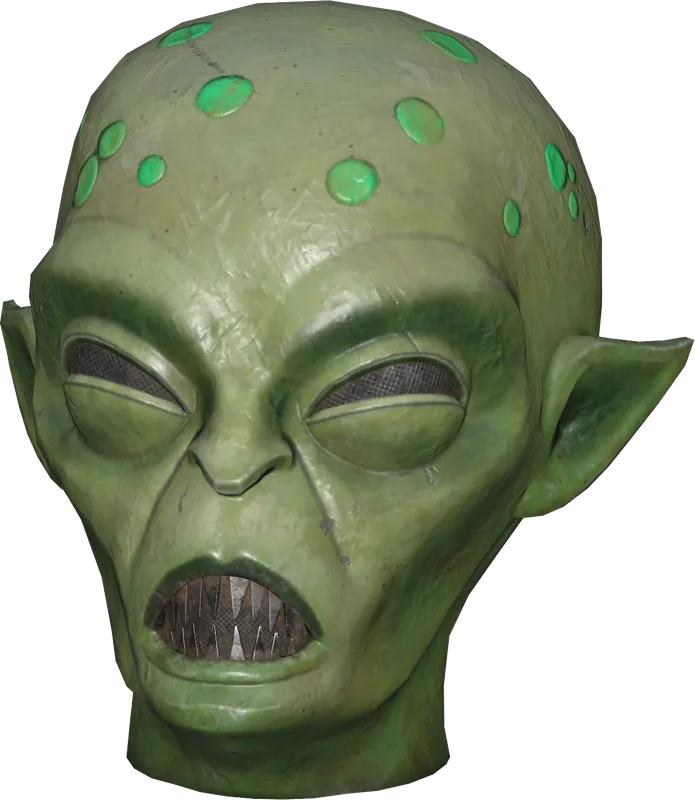 Glowing Alien Fasnacht Mask